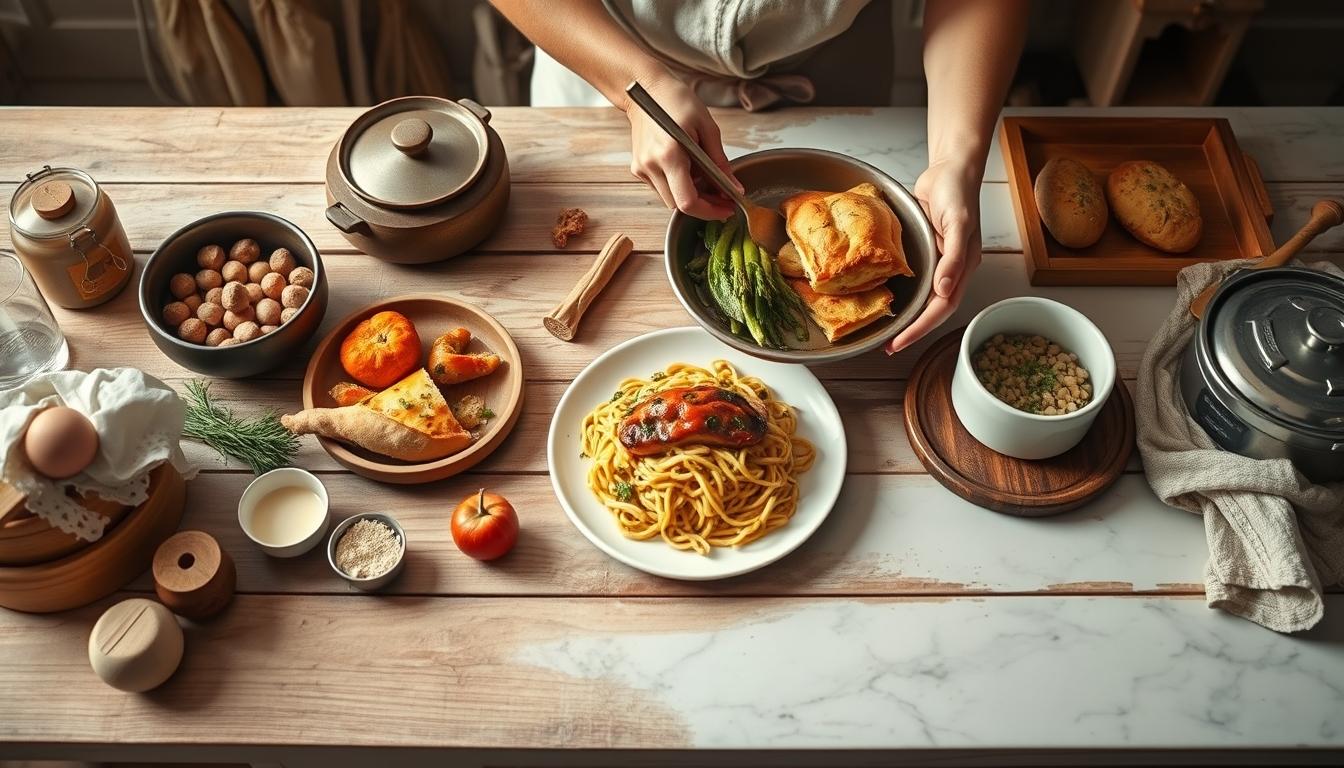 Fresh ingredients and home cooking inspiration